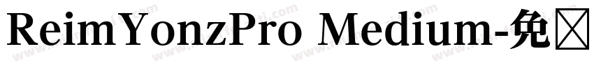 ReimYonzPro Medium字体转换